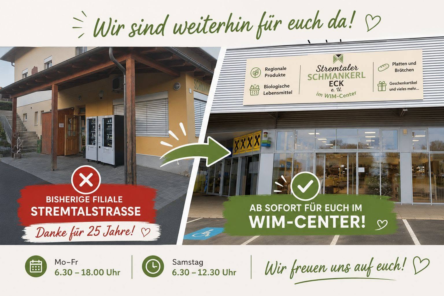 ❤️ 25 Jahre Stammfiliale – eine Ära geht zu Ende, eine Neue beginnt! ❤️